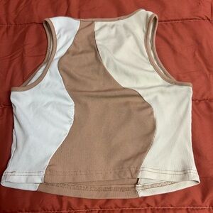 Sleeveless crop top